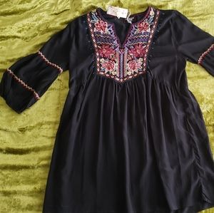 Johnny Was Silk Dress Large